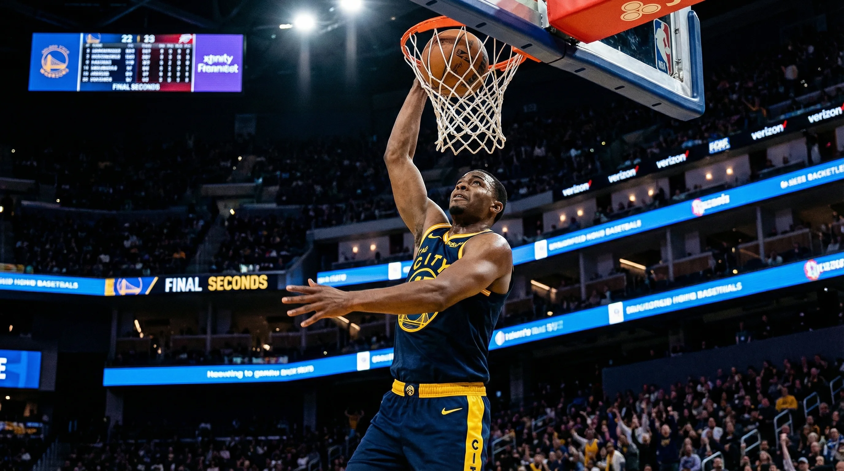 篮球直播精彩扣篮场景